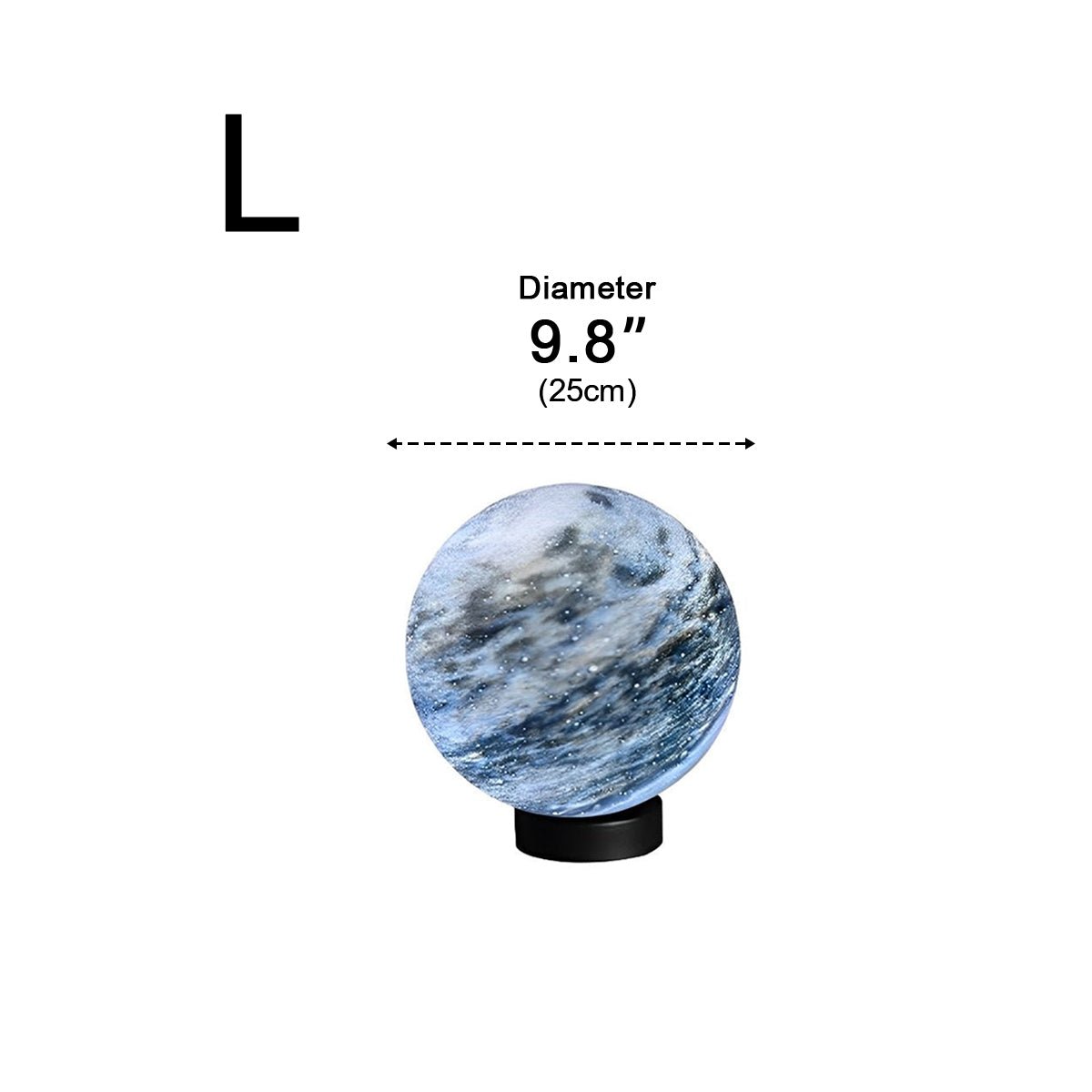 Outdoor Lamp Post Head Globe Glass Marble Look Warm White Garden Driveway Gate Villa Outdoor Lighting Pedestal Lamp E27 IP54 Garden Lamp Ambient Lighting | Sansoti