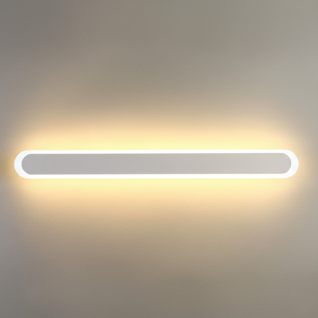 Aluminum Outdoor Wall Light Rounded Edges IP65 LED Lighting Facade Entrance Garden Balcony Black White Gold | Sansoti