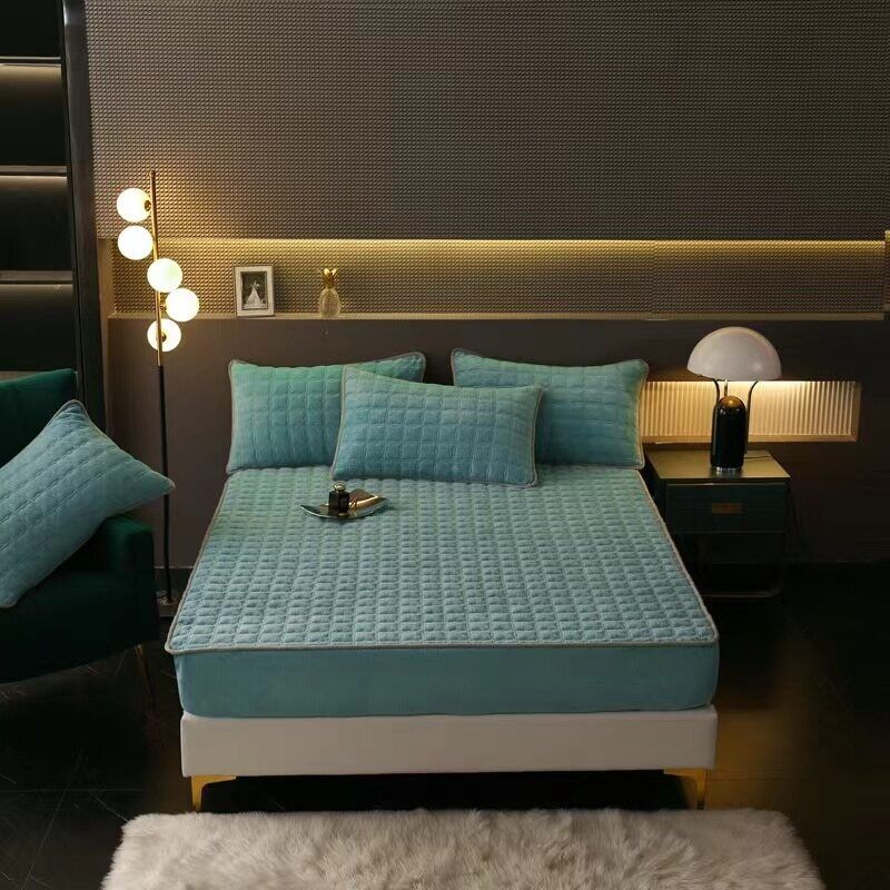 Fitted Sheet Cotton Elastic Ultra Soft Breathable Mattress Protector | Sansoti