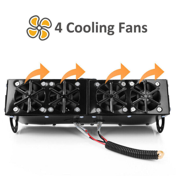Compacte Auto Kachel 500W 12V met PTC Keramiek Verwarming en Stille Ventilator voor Wintercomfort en Ontdooien | Sansoti