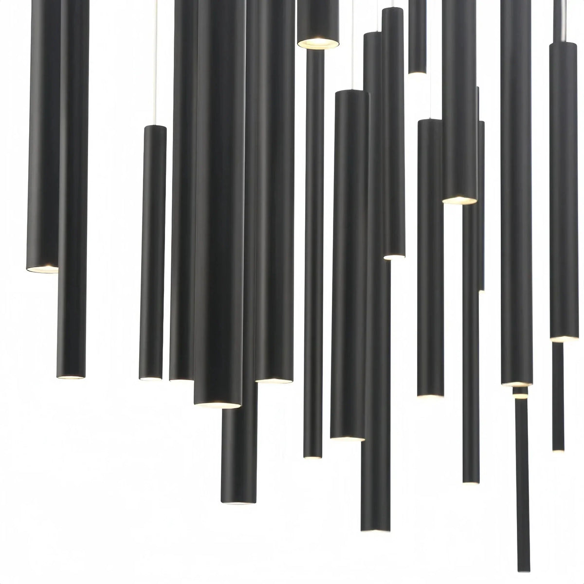 Modern Linear Pendant Light with Adjustable Aluminum Tubes and LED Spot Lighting for Kitchen Island Dining Room | Sansoti