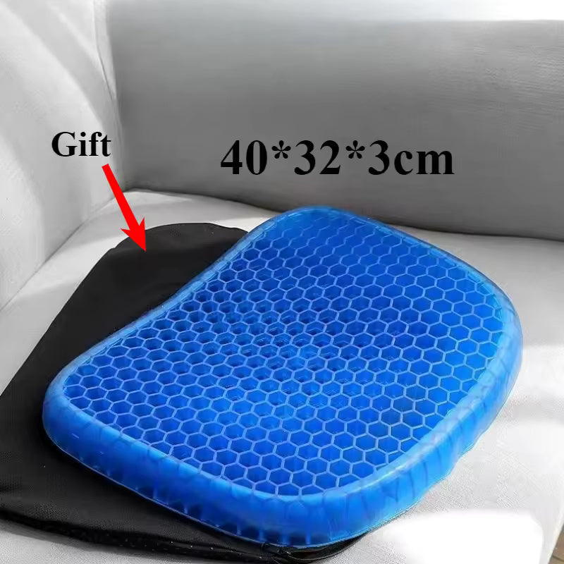 Orthopedic Gel Cushion Seating Comfort Pressure Relief Tailbone Office Chair Car Wheelchair Memory Foam Seat Cushion | Sansoti