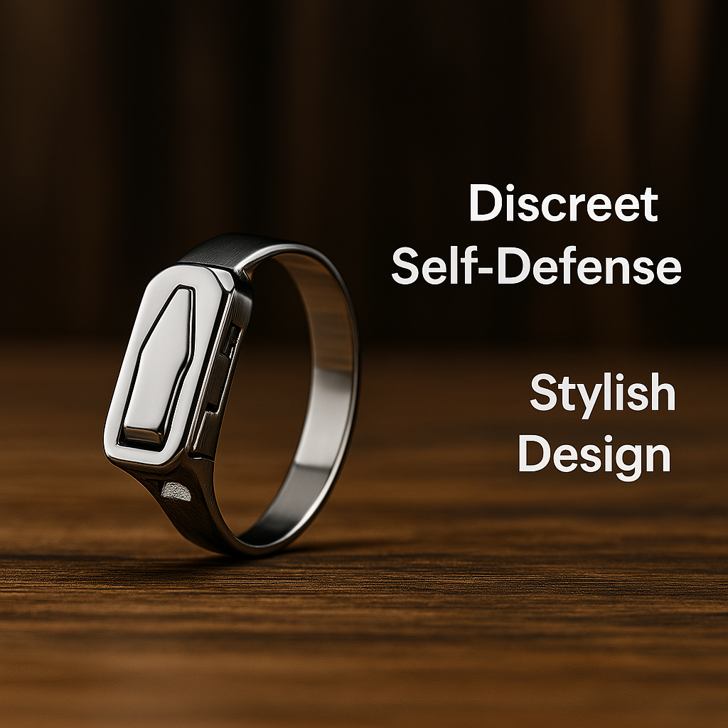 Stainless Steel Self-Defense Ring with Hidden Blade – Compact Safety for Emergencies | Sansoti