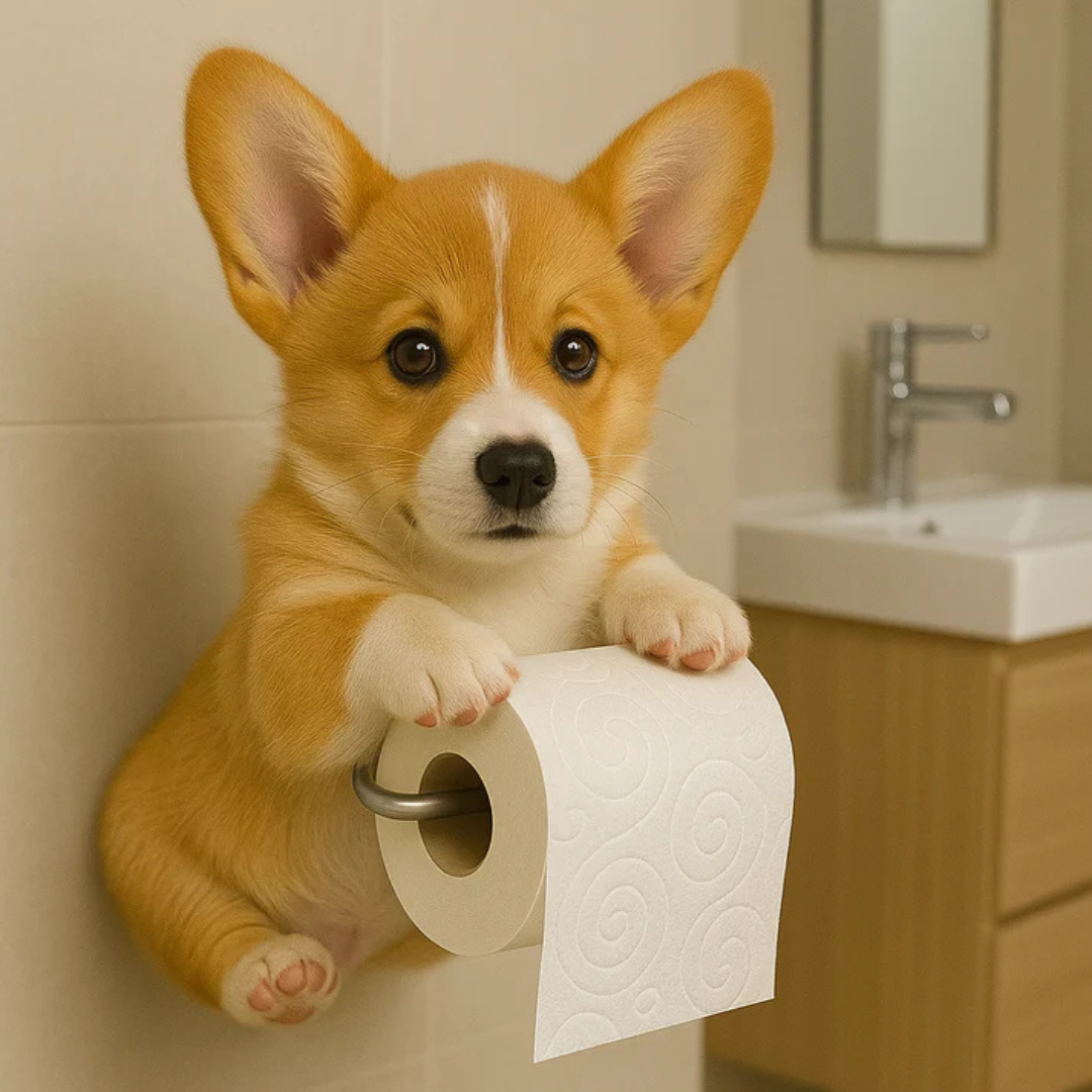 Wandhouder Toiletpapier Hond Decoratief Harsen Design Badkamer Wc Humor Accent Duurzaam Wandmontage Uniek | Sansoti