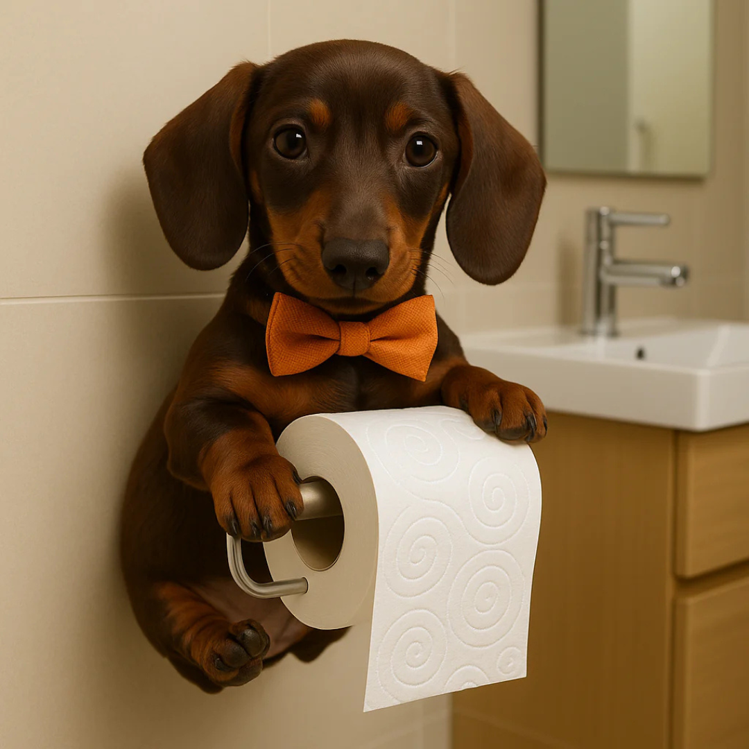 Wandhouder Toiletpapier Hond Decoratief Harsen Design Badkamer Wc Humor Accent Duurzaam Wandmontage Uniek | Sansoti