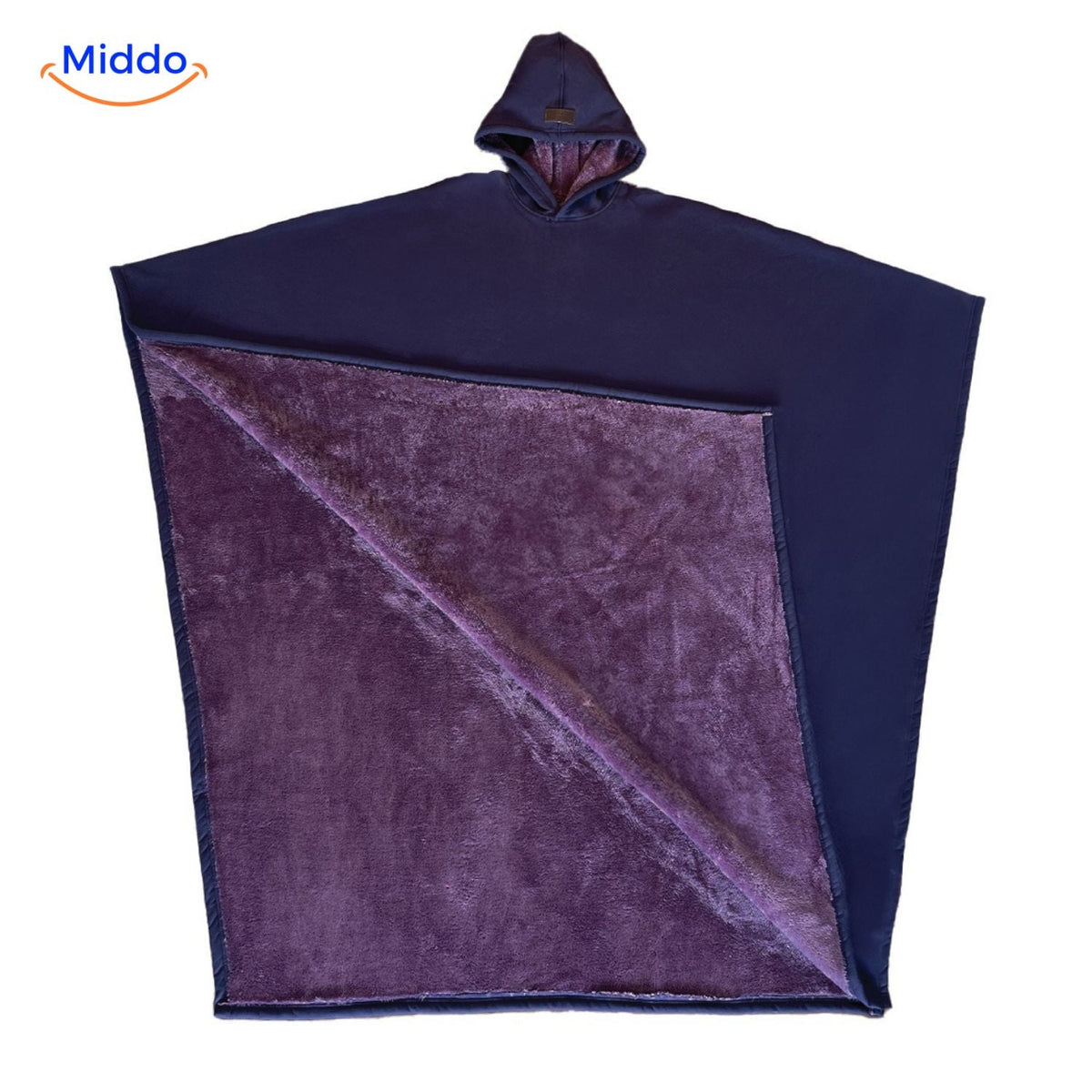 Oversized Cape with Hood Wool Blend Black Purple Red Green Unisex Autumn Winter Warm Comfortable Stylish | Sansoti