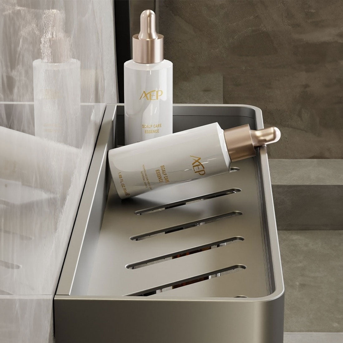 Bathroom Wall Rack – Waterproof Storage with Towel Bar | Sansoti