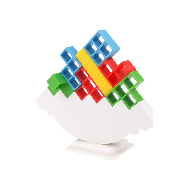 Stacking Balance Game for Children with Colored Blocks Challenging Balance Motor Skills Development Educational | Sansoti