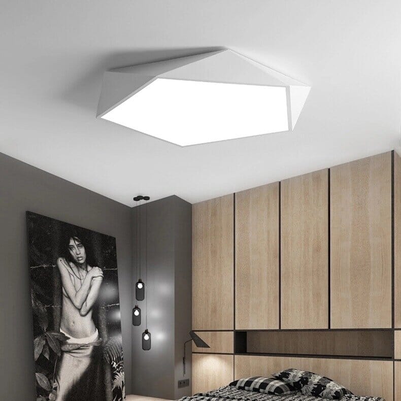 Modern Geometric LED Ceiling Lamp – Scandinavian Design in Multiple Colors and Sizes | Sansoti