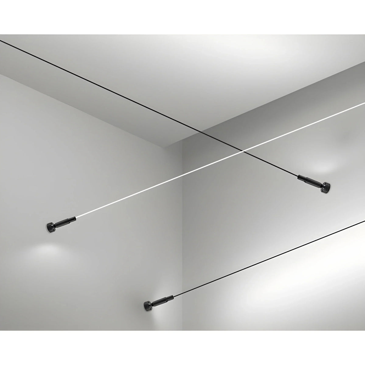 Wandleuchte LED Linear Dimmbar Edelstahl Acryl Schwarz Weiß Gold RGB Schlafzimmer Wohnzimmer Büro | Sansoti