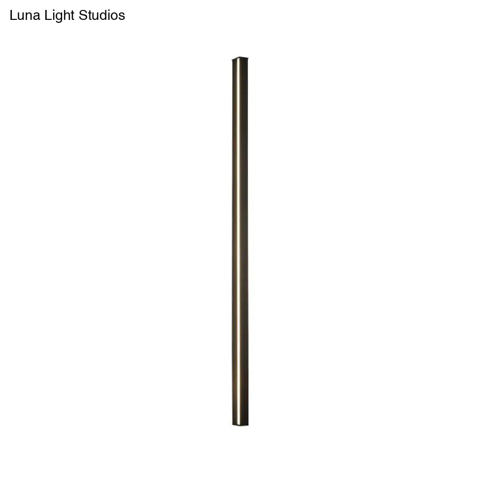 Modern Linear LED Wall Lamp Black – Sleek Wall Mount for Hall & Corridor | Sansoti