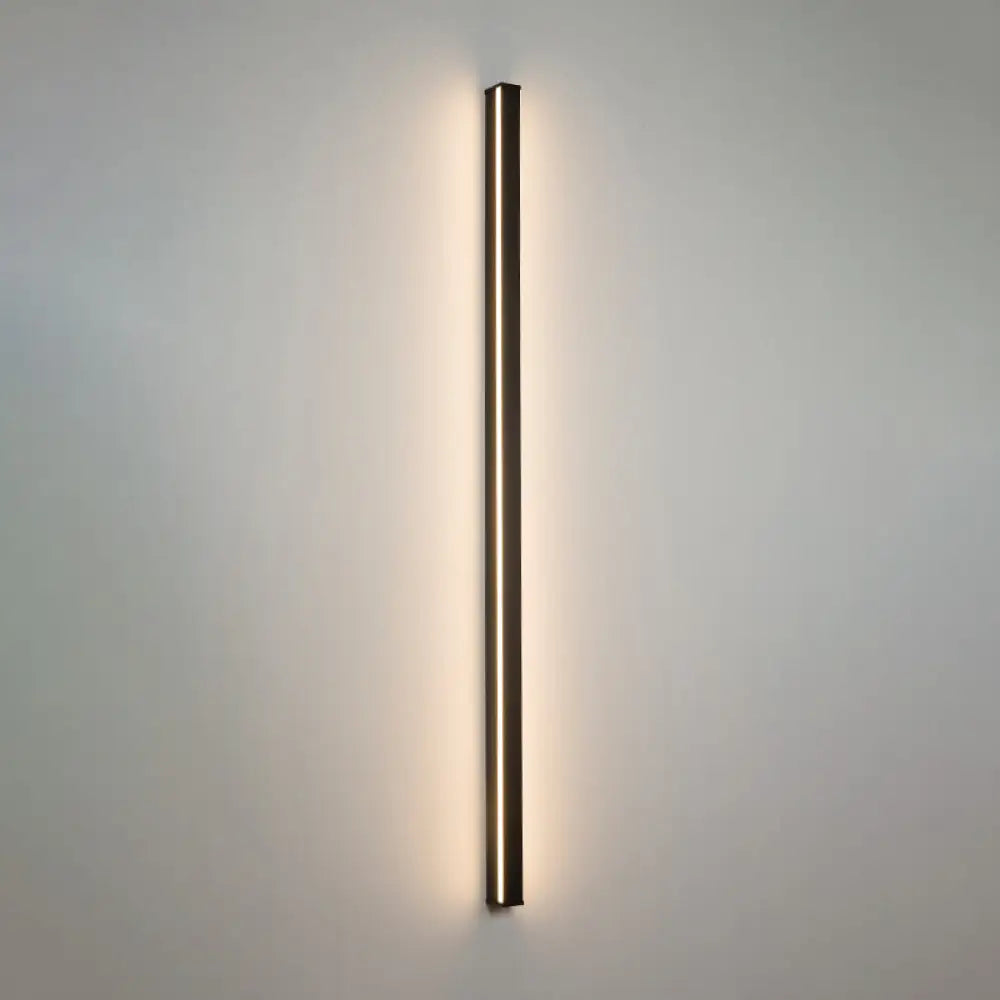 Modern Linear LED Wall Lamp Black – Sleek Wall Mount for Hall & Corridor | Sansoti