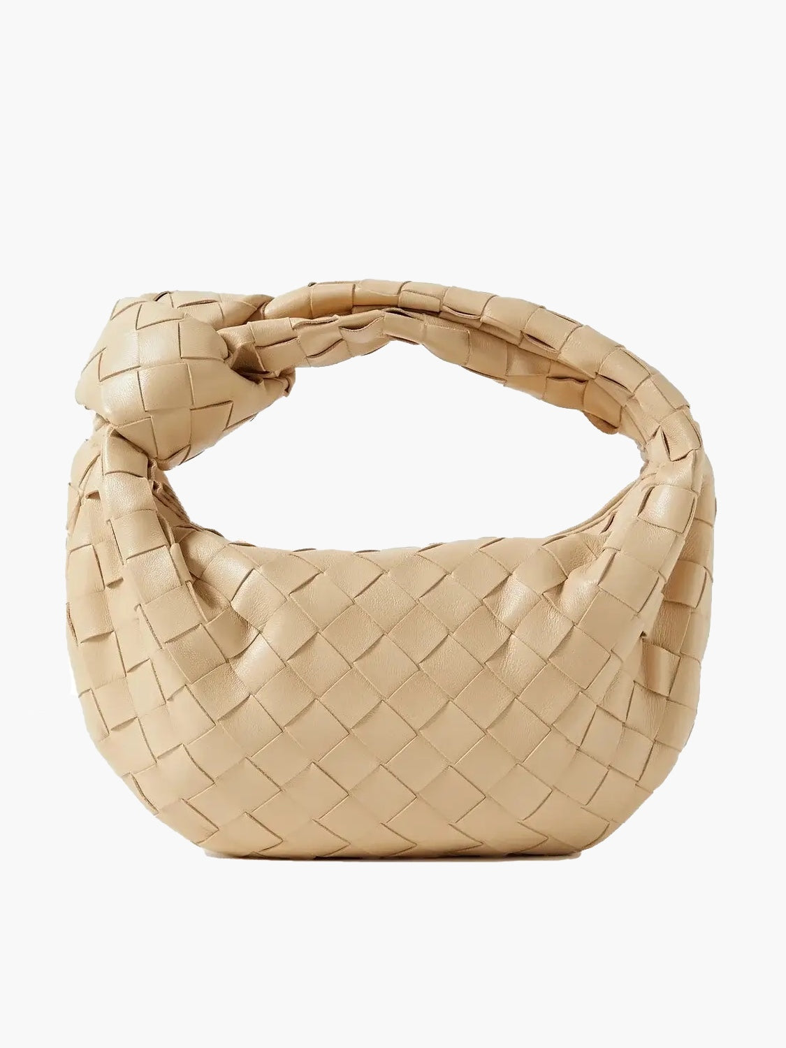 Gevlochten Mini Handtas Rotan met Schouderriem Compact Formaat Dames Accessoire voor Uitjes Vakantie | Sansoti