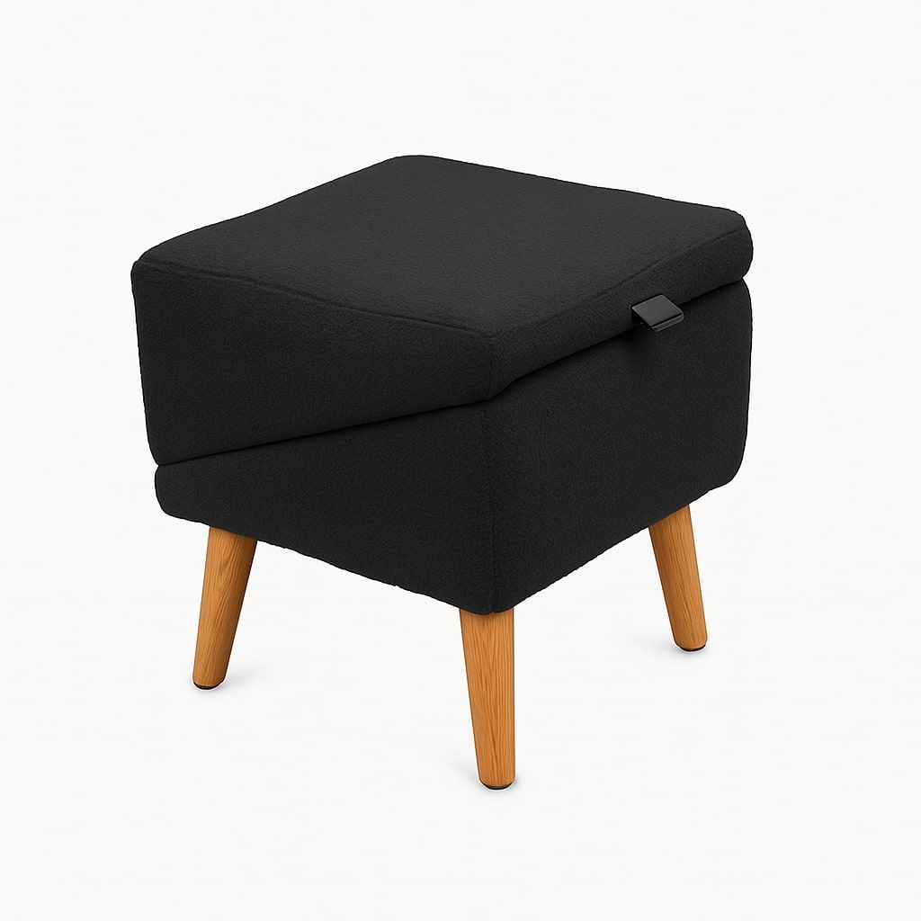 Huisdiertrap met Poeffunctie Stalen Frame Polyester Antislip Opgang Hond Kat Bank Bed Meubel Trap Opbergruimte | Sansoti