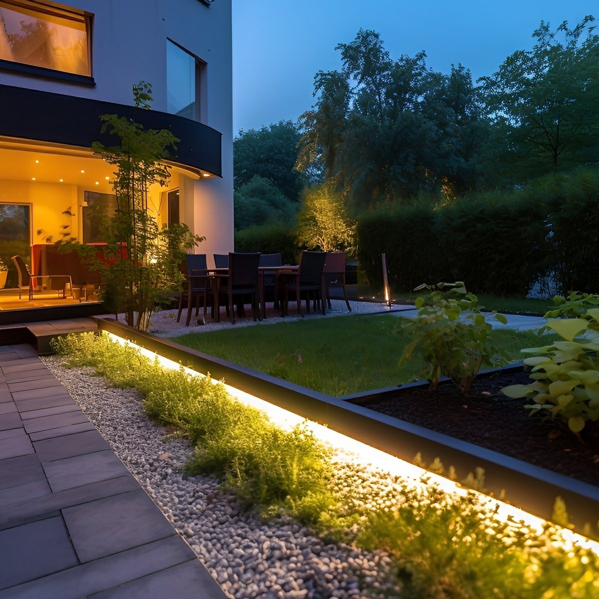 Flexibele Solar LED-strip Buiten Waterdicht 3000K Warm Licht Inbouwverlichting Zonne-energie Tuin Sfeerverlichting | Sansoti