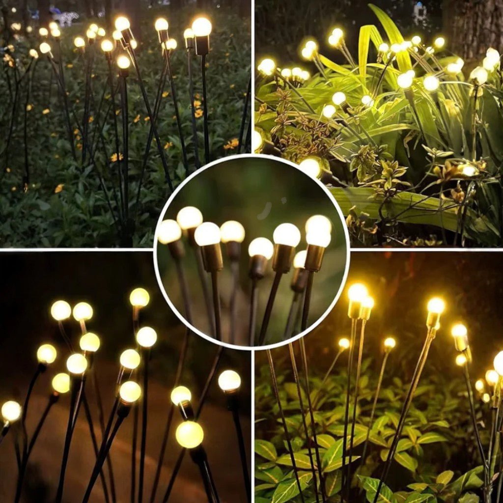 Solar-Powered Garden Lights with Moving LED Branches, IP65 Waterproof, 6–10 LEDs, Firefly Effect, Outdoor | Sansoti