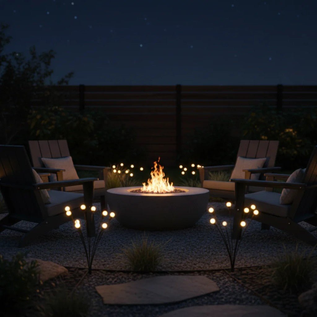 Solar-Powered Garden Lights with Moving LED Branches, IP65 Waterproof, 6–10 LEDs, Firefly Effect, Outdoor | Sansoti