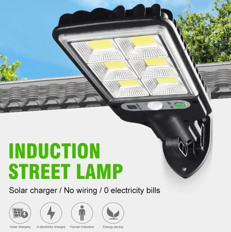 Waterdichte Solar Buitenlamp met Bewegingssensor 100W – IP67 LED-Schijnwerper voor Erf, Oprit en Tuin met Afstandsbediening | Sansoti