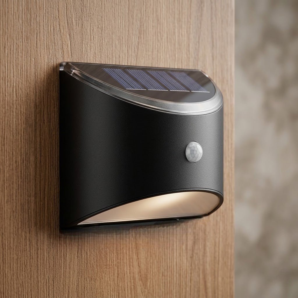 Solar-Powered Outdoor Light with Motion Sensor IP65 Waterproof LED Lighting for Garden, Wall, Pathway, and Driveway | Sansoti