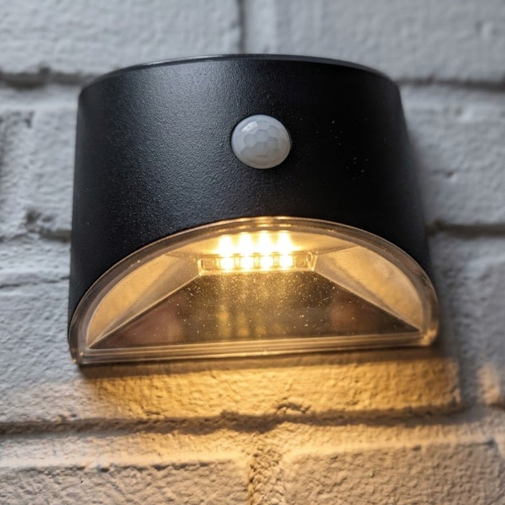 Solar-Powered Outdoor Light with Motion Sensor IP65 Waterproof LED Lighting for Garden, Wall, Pathway, and Driveway | Sansoti
