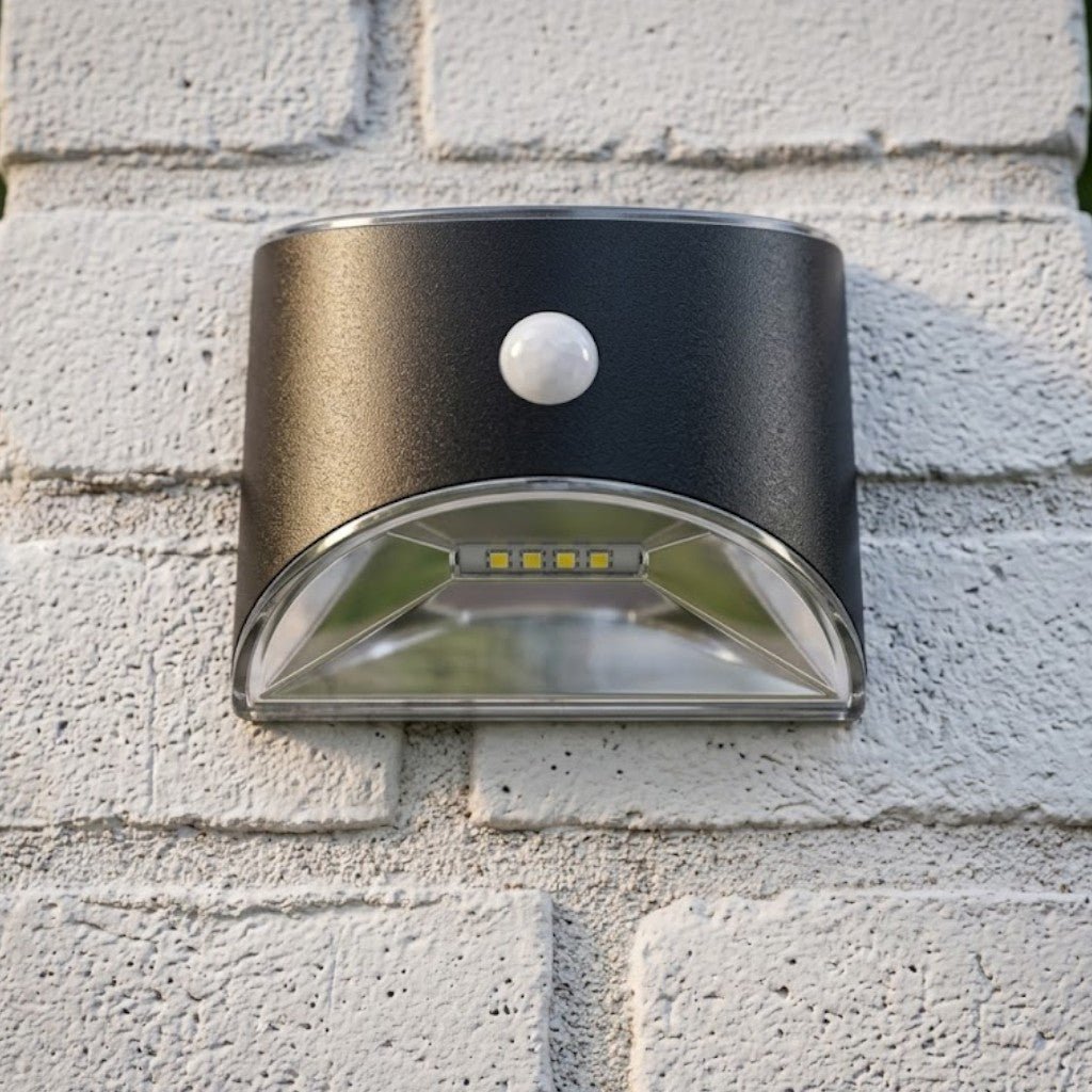 Solar-Powered Outdoor Light with Motion Sensor IP65 Waterproof LED Lighting for Garden, Wall, Pathway, and Driveway | Sansoti