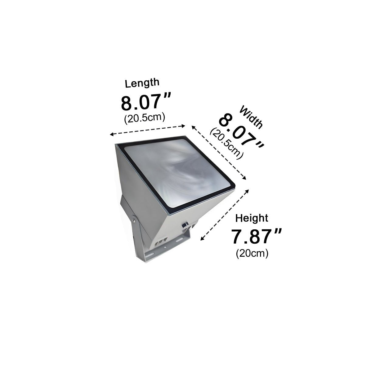 LED-Strahler RGB Aluminium Grau IP65 Garten Fassade Baum Akzentbeleuchtung Außenstrahler Farbbeleuchtung Villa | Sansoti