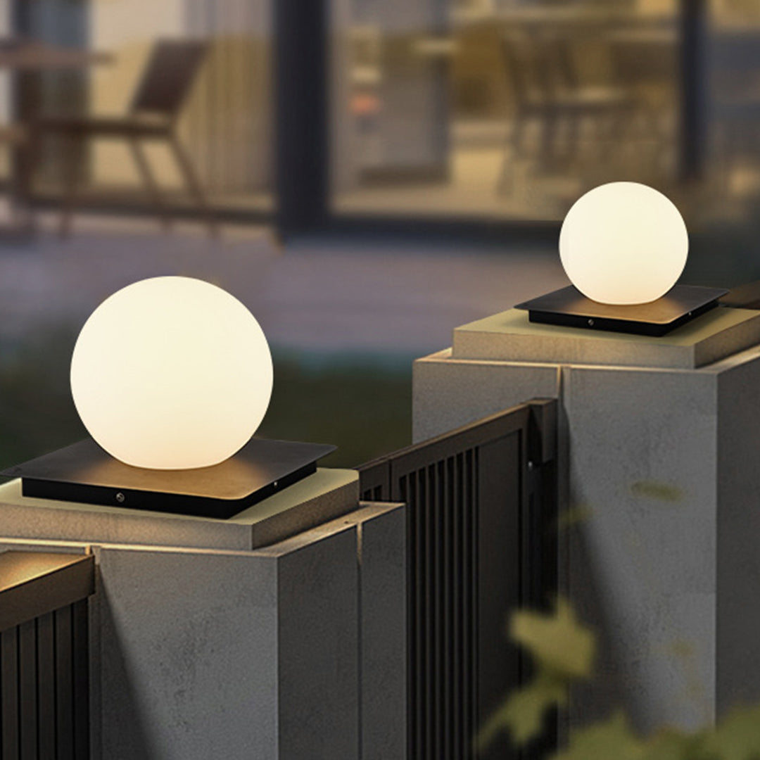Buitenlamp op Sokkel Roestvrijstaal Bol Kubus Cilinder Tuinverlichting IP65 Waterdicht LED Padverlichting Tuin | Sansoti