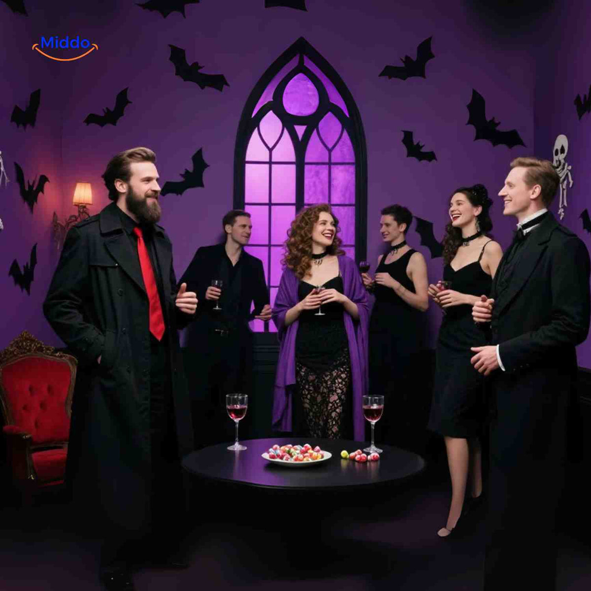 3D LED Dekoracja ścienna Halloween Nietoperze Pająki Duchy Świecąca Dekoracja Ścienna Straszna Dekoracja Imprezowa Przyjazna Dzieciom | Sansoti