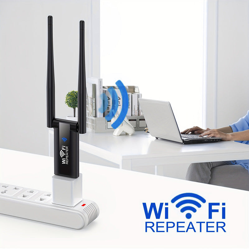 WiFi Repeater 300Mbps – Enhances Your Wireless Network Range – USB Powered – Compact & Portable | Sansoti