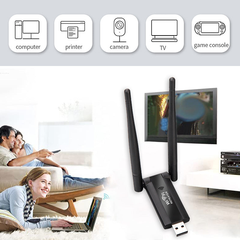 WiFi Repeater 300Mbps – Enhances Your Wireless Network Range – USB Powered – Compact & Portable | Sansoti