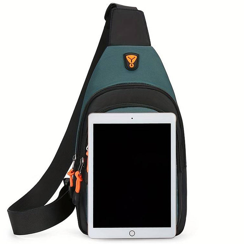 Waterproof Shoulder Bag with Multiple Compartments Headphone Port and Adjustable Strap for Everyday Use | Sansoti