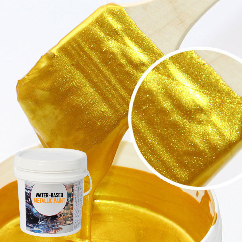 Metallic Gold & Silver Paint Finish 200g Water-Based for Décor Furniture Walls DIY Projects Home | Sansoti