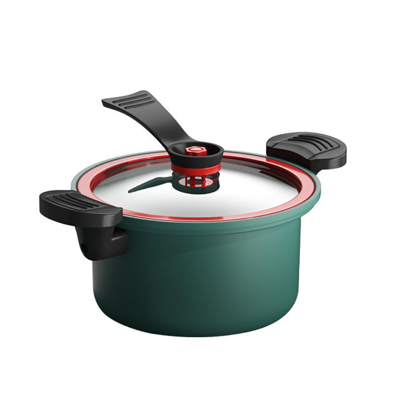 Pressure Cooker with Non-stick Coating – Healthy & Fast Cooking – Pressure & Slow Cooking Functions – Nutrient Retention – 3.5L Capacity – Available in Green, Red, and Yellow | Sansoti