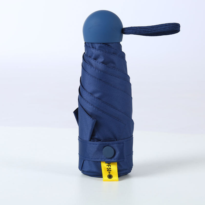 Compacte Opvouwbare Paraplu Capsule UPF50+ UV-Bescherming Zakformaat Regenparaplu Windbestendig Mini Reisparaplu | Sansoti