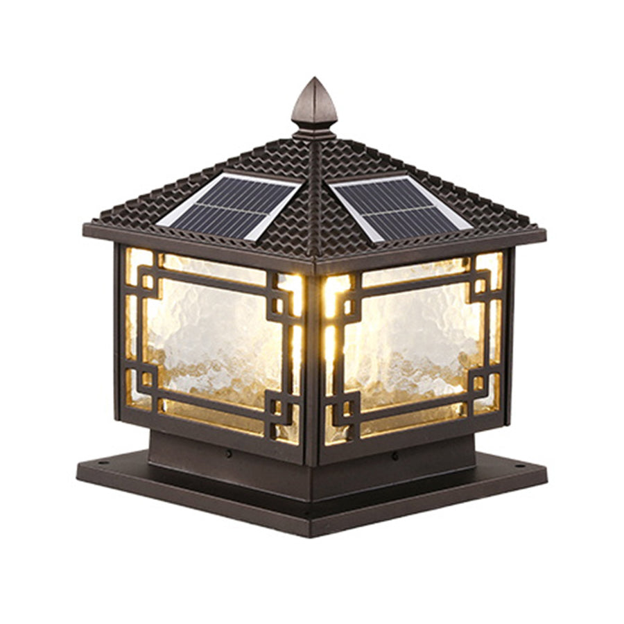 Sokkellamp Buiten Waterdicht Aluminium Koffiekleur Tuin Balkon Villa Sokkelverlichting LED Buitenverlichting | Sansoti