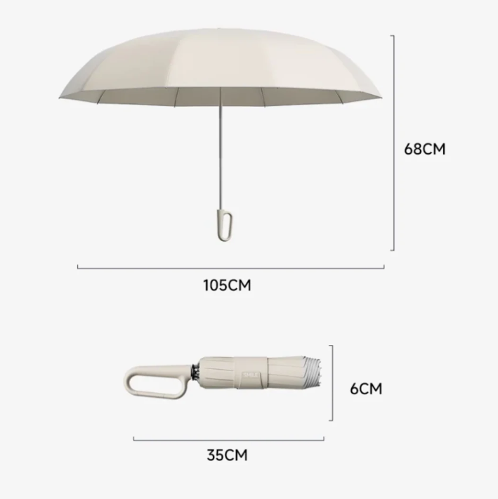 Stormproof Umbrella with Reflective Edge – Windproof & Safe in the Dark | Sansoti