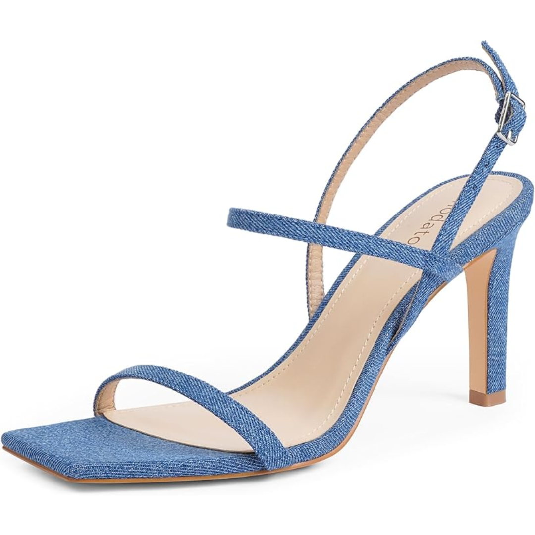 Strappy High Heel Sandals with Ankle Strap – Elegant Open Toe Design for Parties and Special Occasions | Sansoti