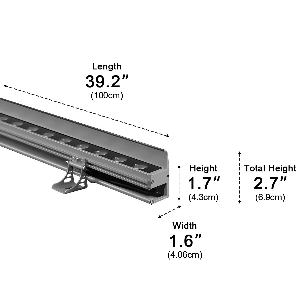 LED Facade Lighting Waterproof 24V Aluminum Outdoor Wall Washer Light for Architectural and Garden Lighting | Sansoti