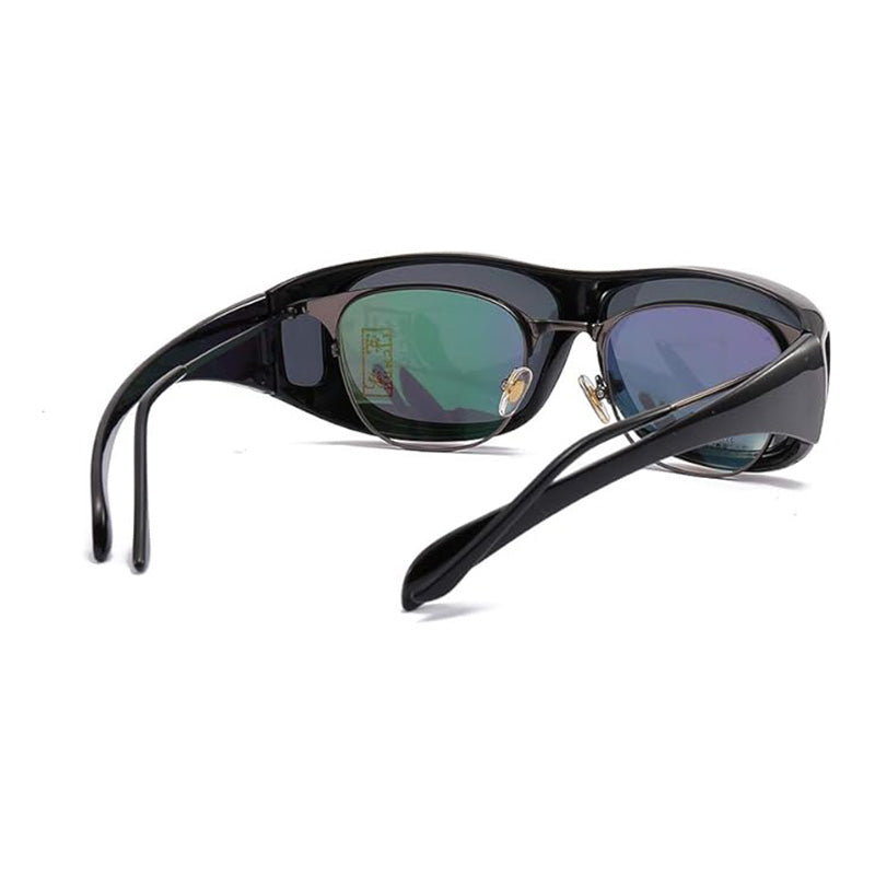 Gepolariseerde clip-on zonnebril voor brildragers, autorijden en buitengebruik, unisex, UV-bescherming | Sansoti
