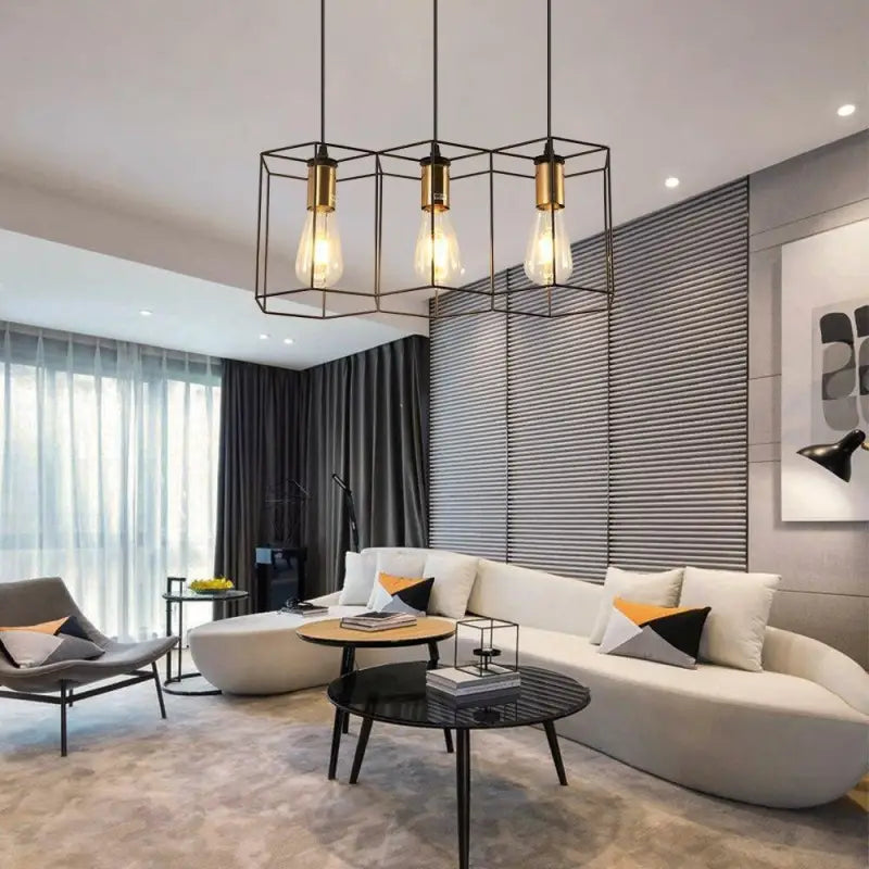 Hanglamp Industrieel Metaal Zwart 35-Lichts Honingraat Hexagon G9 LED Eetkamer Loft | Sansoti