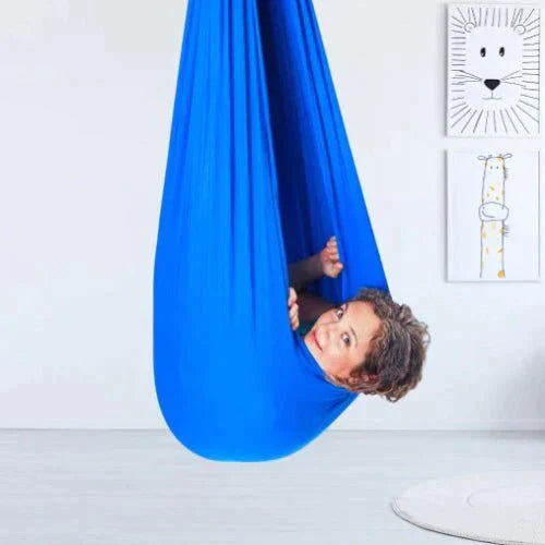 Sensorische Therapieschaukel für Kinder, 100×280 cm, Elasthan-Hängeschaukel, beruhigendes Indoor-Spiel, Entspannung | Sansoti