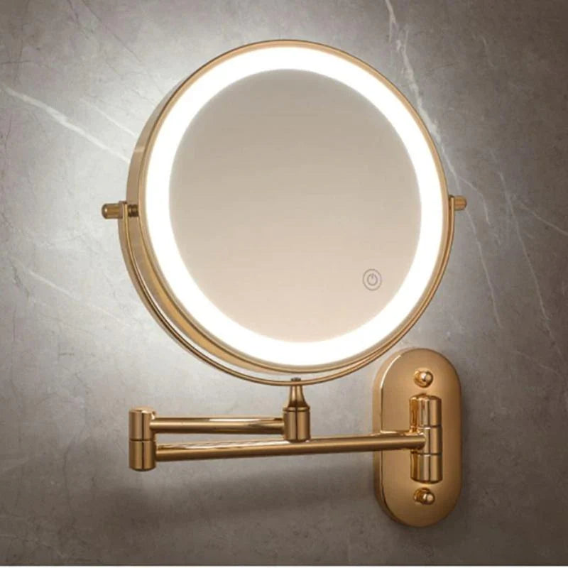 Illuminated LED makeup mirror for bathroom & makeup | Magnifying & Rechargeable | Sansoti