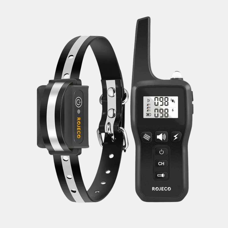 Dog Training Collar Remote Control 1000m IP67 Waterproof Vibration Shock Rechargeable