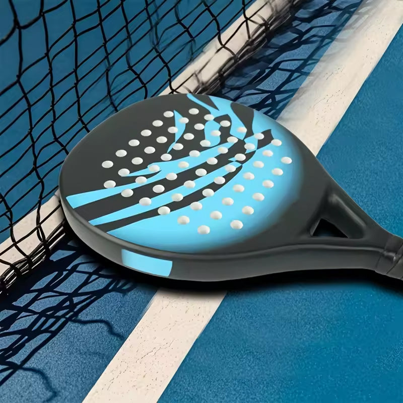 Padel-Schläger aus Carbonfaser mit EVA-Schaum, 365g, leichter Trainingsschläger für Anfänger, Outdoor-Padeltennis | Sansoti