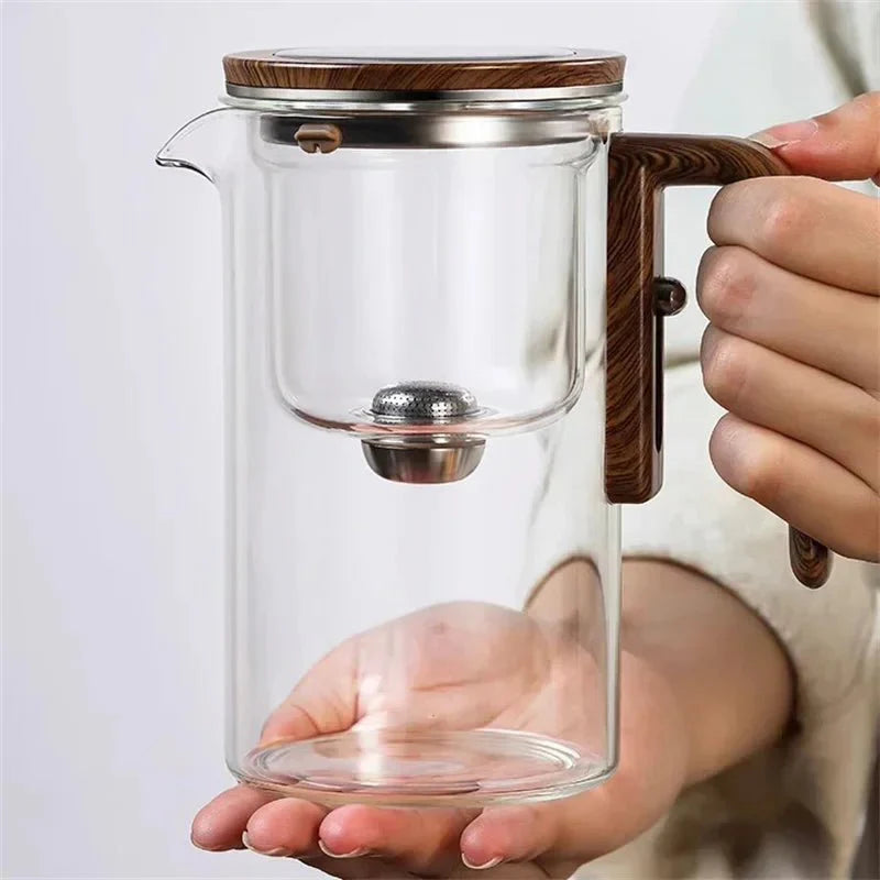 Théière en verre avec infuseur – Design intemporel pour moments de thé paisibles | Sansoti