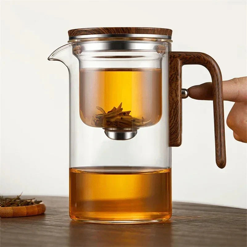 Théière en verre avec infuseur – Design intemporel pour moments de thé paisibles | Sansoti