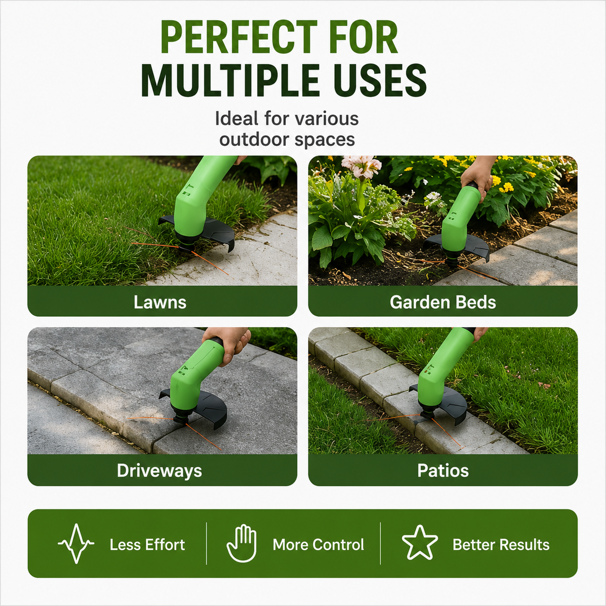 Mini Rechargeable Cordless Grass Trimmer – Lightweight Adjustable Grass Cutter for Garden and Lawn | Sansoti