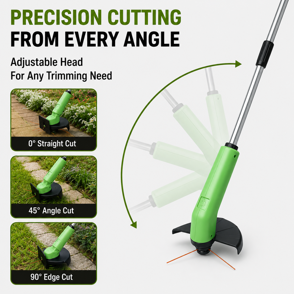 Mini Rechargeable Cordless Grass Trimmer – Lightweight Adjustable Grass Cutter for Garden and Lawn | Sansoti
