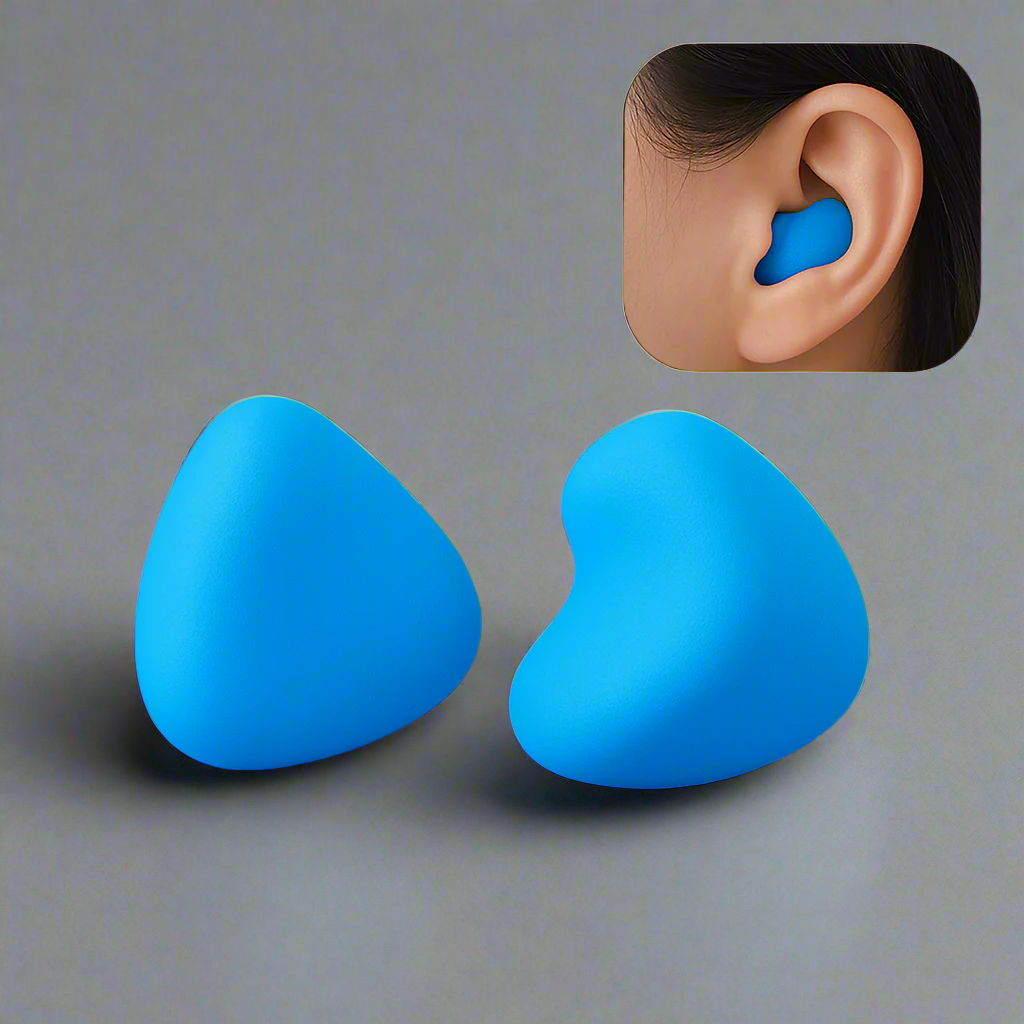 Silicone Earplugs for Noise Reduction – Reusable & Hypoallergenic – Comfort for Sleeping, Traveling & Studying | Sansoti