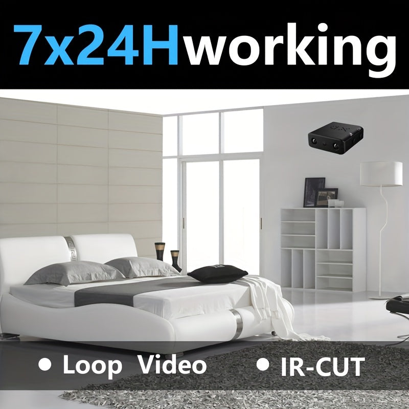Compact Full HD security camera with night vision and motion detection for safe living, indoors and outdoors | Sansoti
